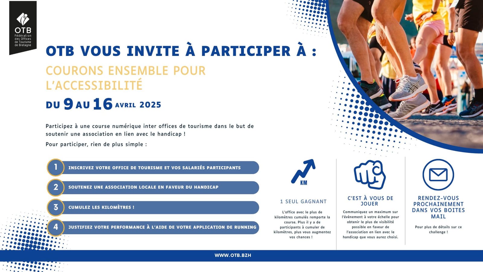 Courons ensemble pour l'accessibilité : Un défi sportif et solidaire en Bretagne !